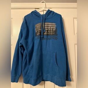 Ariat Teal Graphic Hoodie for Men